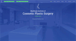 Desktop Screenshot of markhamplasticsurgery.com
