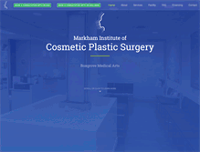Tablet Screenshot of markhamplasticsurgery.com